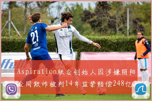Aspiration联合创始人因涉嫌阴阳合同欺诈被判14年监禁赔偿248亿